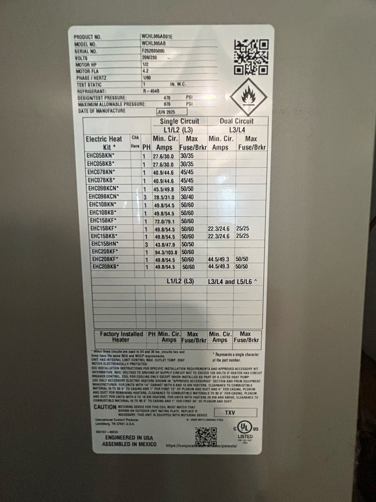 106 Tv Road Dothan, AL 36301 - Photo 19 of 35 HVAV Specs, Installed 2025