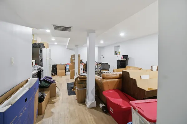a view of a workspace with kitchen
