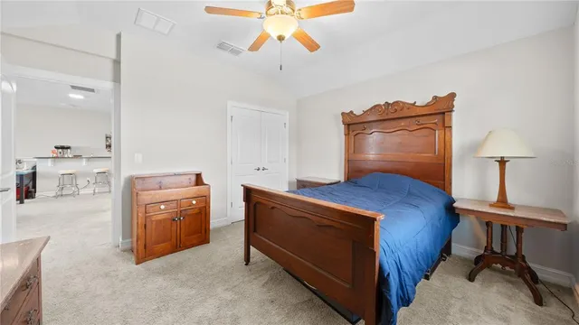 a view of pool with outdoor seating