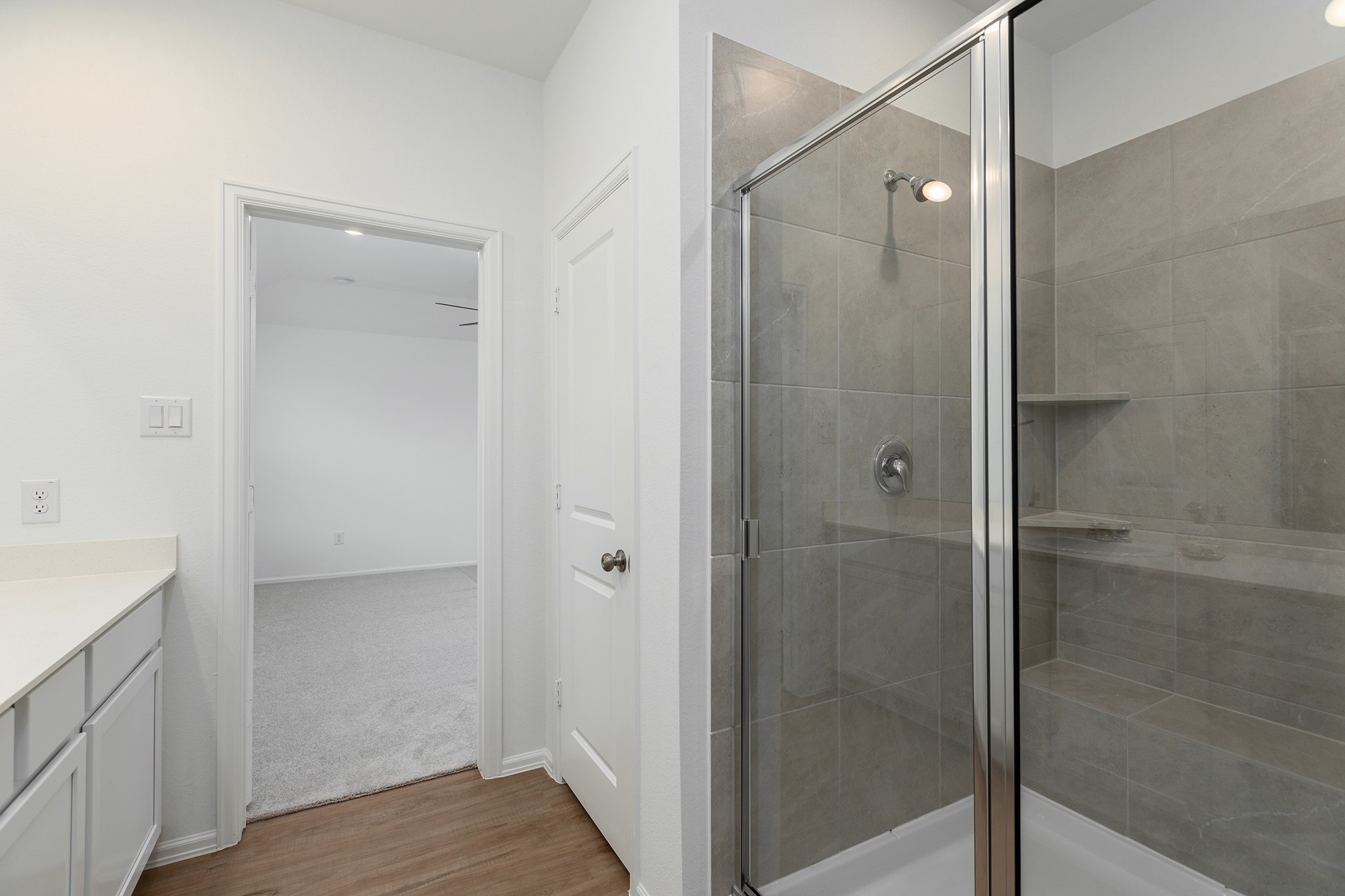 3025 Marble Rise Trail Porter, TX 77365 - Photo 17 of 33 Primary bathroom with expanded walk-in shower