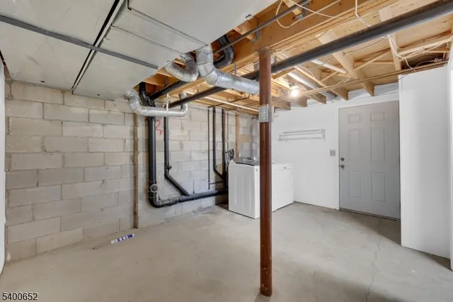 a view of a room with storage