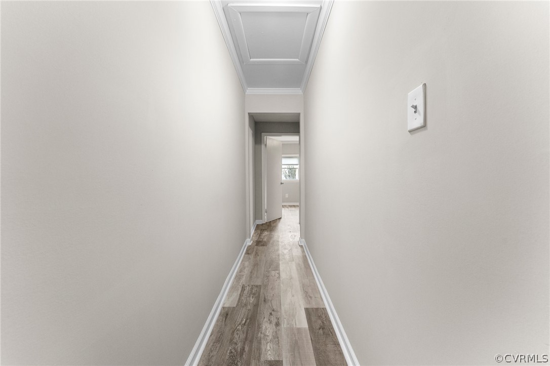 452 Harding Street Petersburg, VA 23803 - Photo 15 of 39 a view of a hallway with wooden floor
