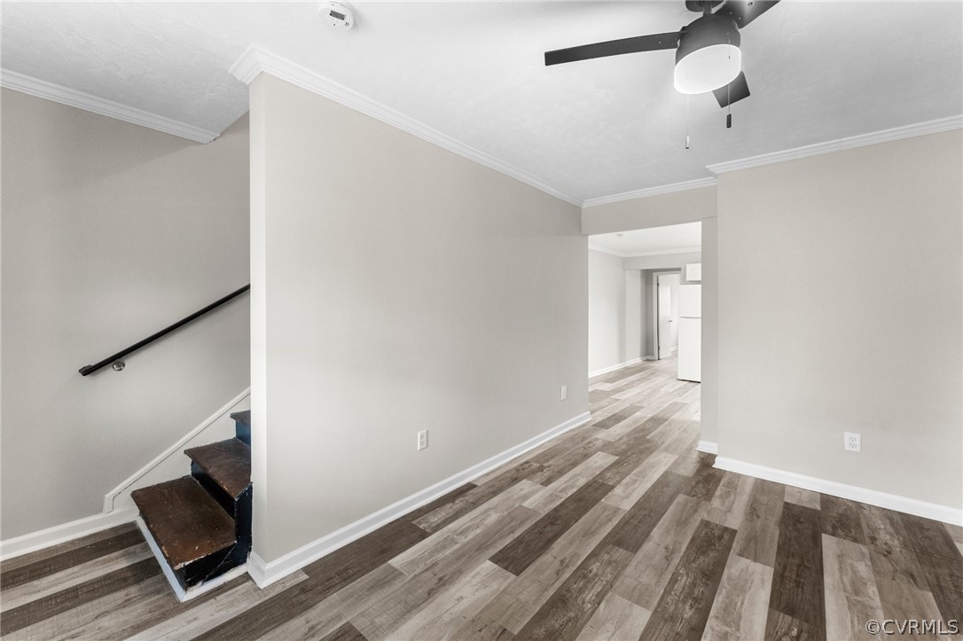 452 Harding Street Petersburg, VA 23803 - Photo 6 of 39 a view of an empty room with wooden floor