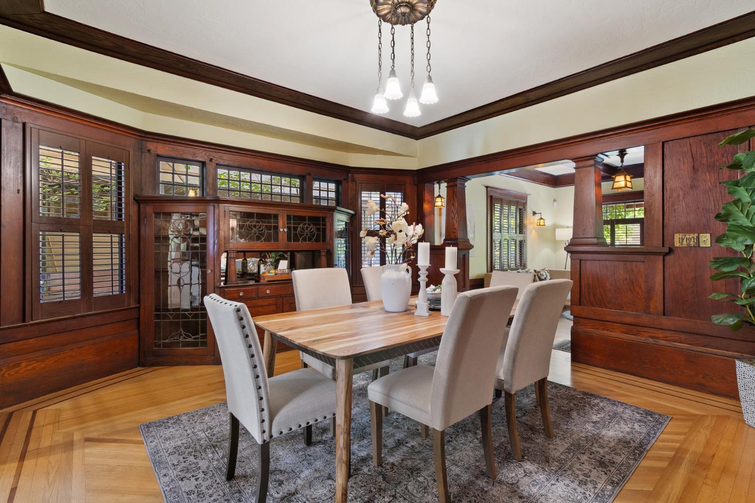 1705 H Street Sacramento, CA 95811 - Photo 10 of 50 a view of a dining room with furniture window and wooden floor