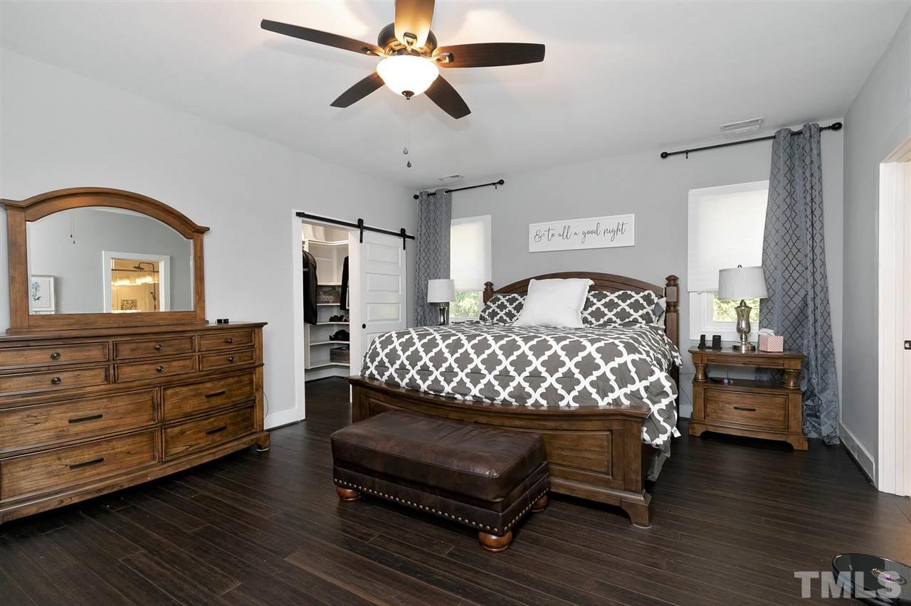 508 Freeman Street Raleigh, NC 27601 - Photo 14 of 29 Large owner's suite with newly upgraded closet and barn door.