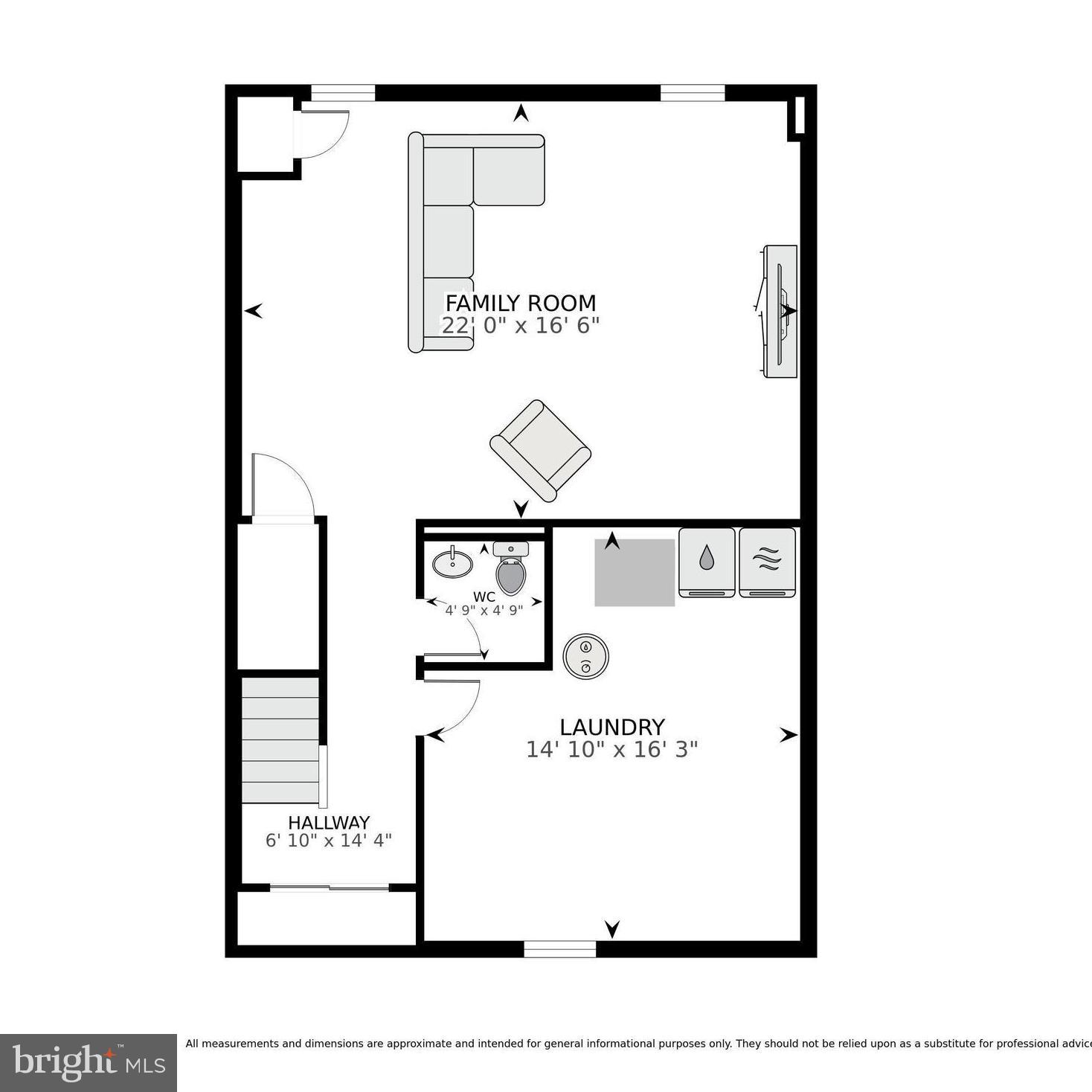 8312 Wickham Road Springfield, VA 22152 - Photo 49 of 49 Lower Level Floorplan