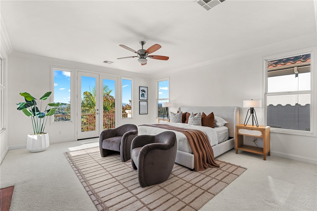 5464 Shannon Ridge Lane San Diego, CA 92130 - Photo 26 of 44 a bed room with bed and potted plant