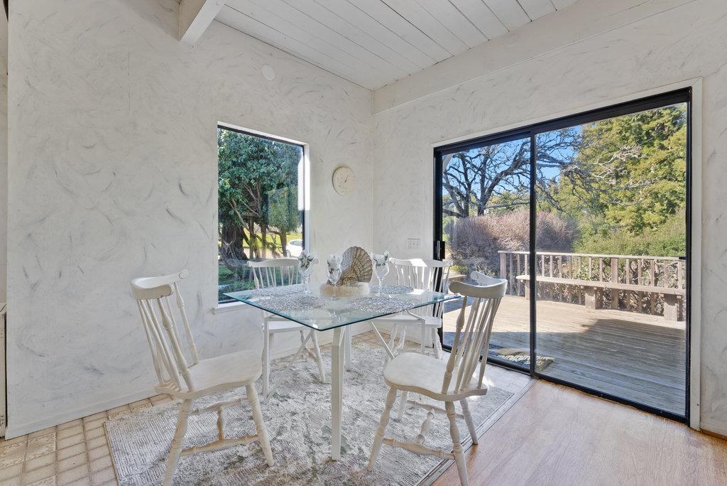 500 Valencia School Road Aptos, CA 95003 - Photo 10 of 44 a view of a dining room with furniture window and outside view