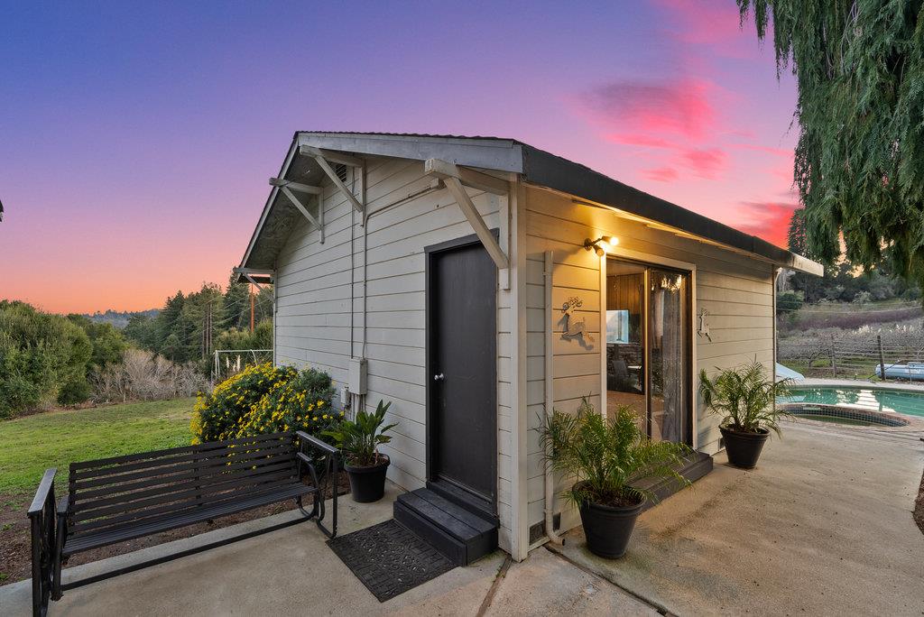 500 Valencia School Road Aptos, CA 95003 - Photo 27 of 44 a front view of a house with garden