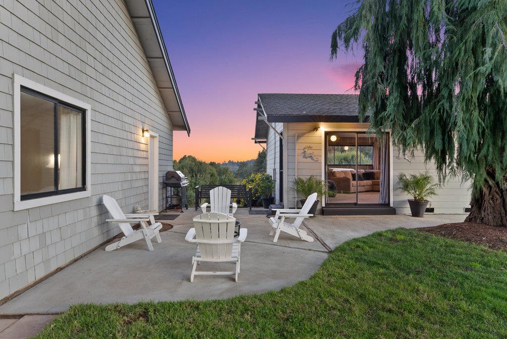 500 Valencia School Road Aptos, CA 95003 - Photo 32 of 44 a view of outdoor space yard deck patio and fire pit