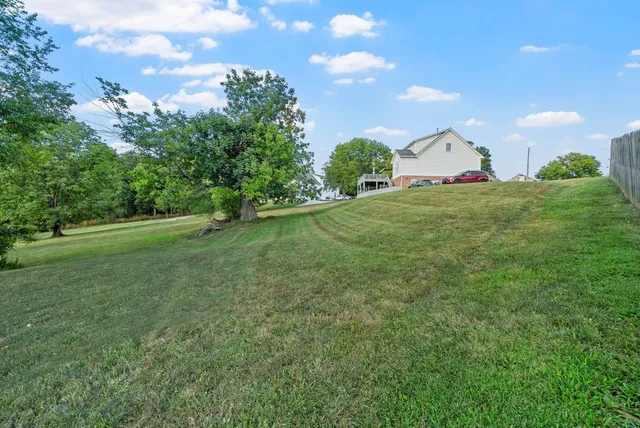 a view of house with yard