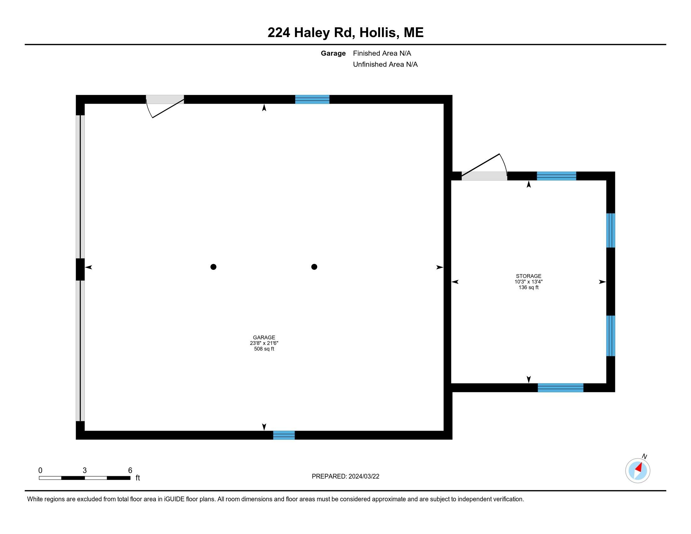 224 Haley Road Hollis Center, ME 04042 - Photo 43 of 44 Garage 1 Floorplan (1)
