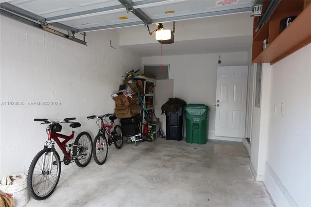 a view of an bike storage