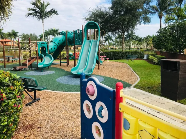 a view of outdoor space with garden and entertaining space