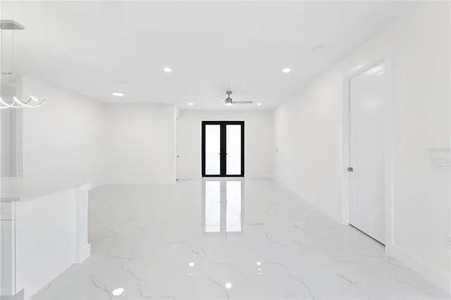 a view of an empty room