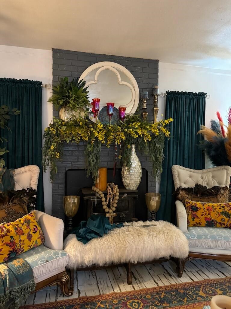 2702 Blue Creek Road La Vernia, TX 78121 - Photo 20 of 31 a living room with furniture and a fireplace