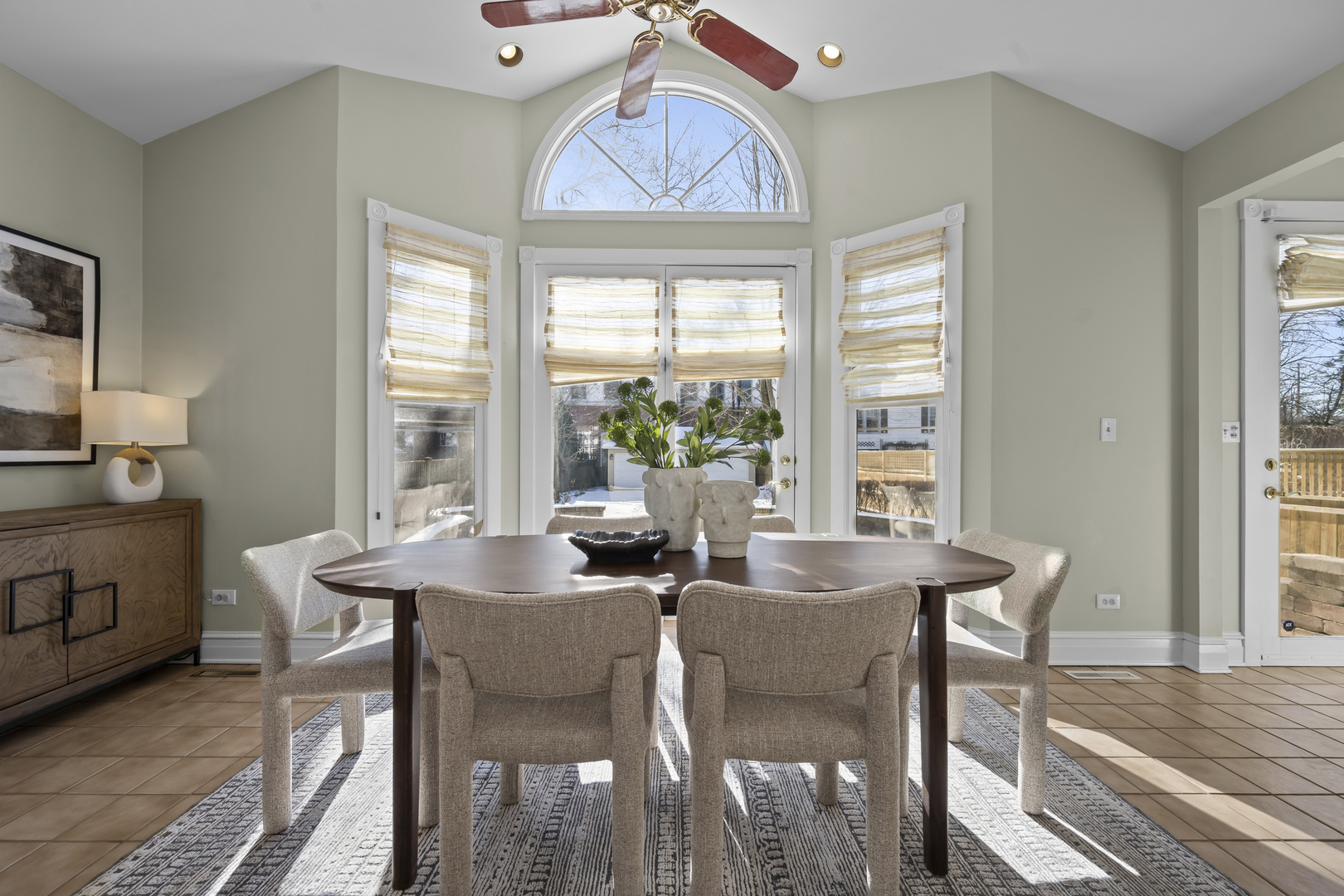 399 East Deerpath Road Lake Forest, IL 60045 - Photo 21 of 61 a view of a dining room with furniture window and outside view