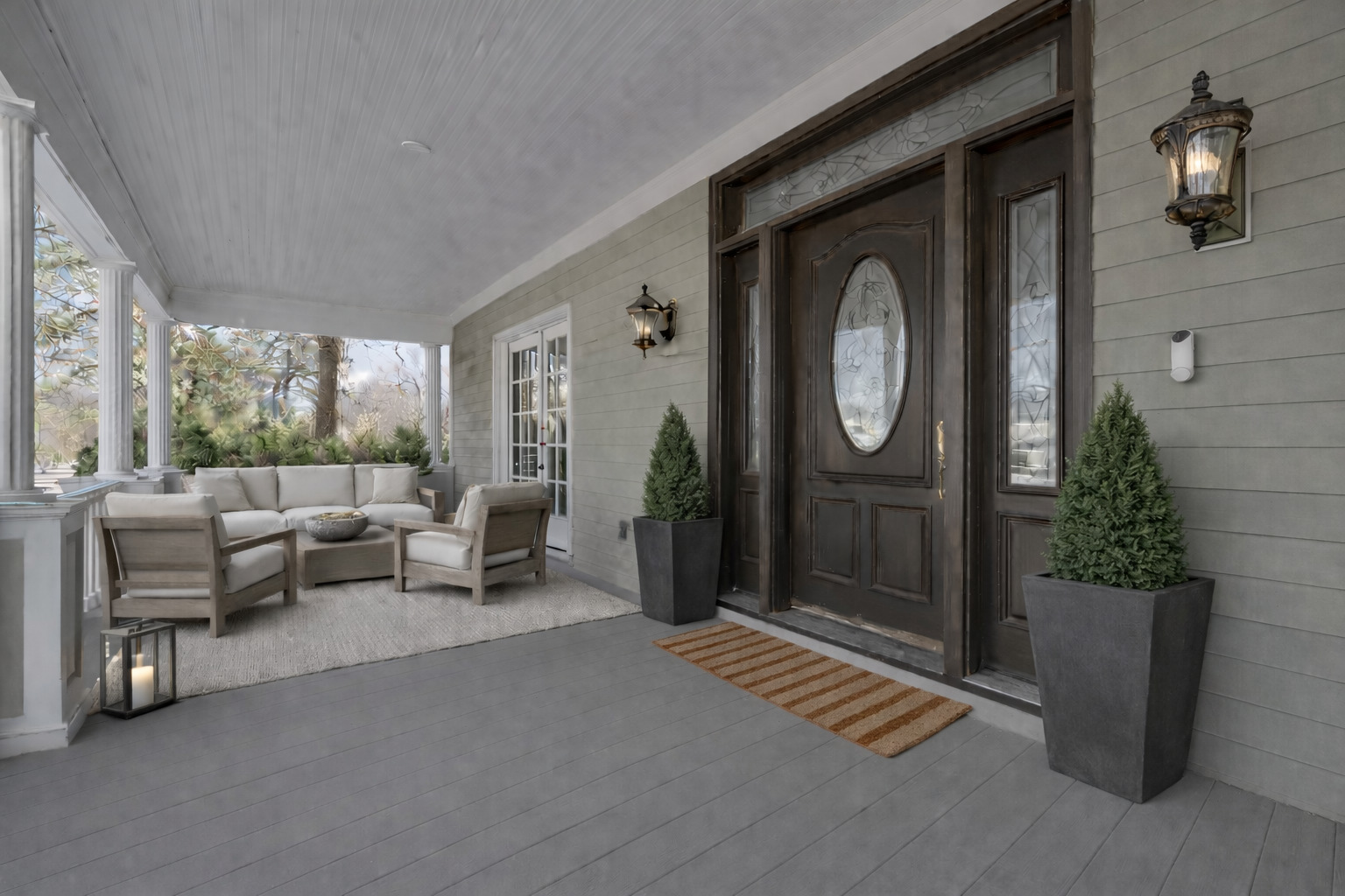 399 East Deerpath Road Lake Forest, IL 60045 - Photo 3 of 61 a living room with furniture and a fireplace