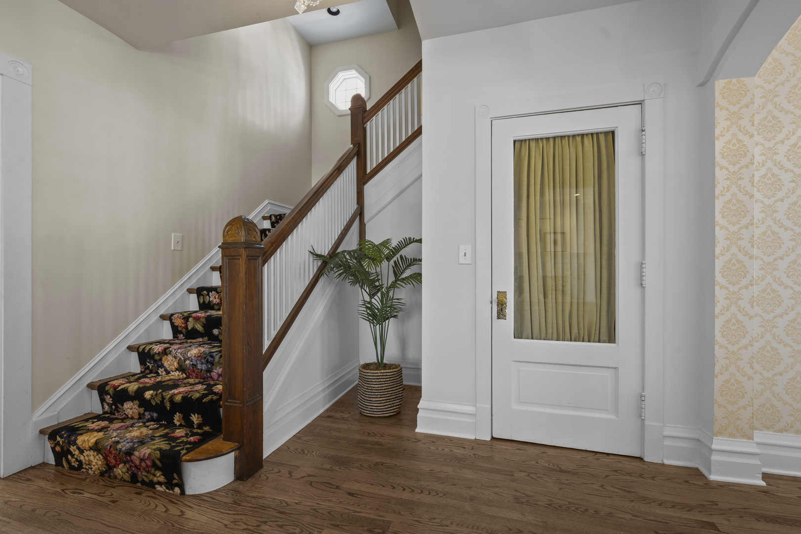 399 East Deerpath Road Lake Forest, IL 60045 - Photo 6 of 61 a view of entryway with wooden floor and stairs