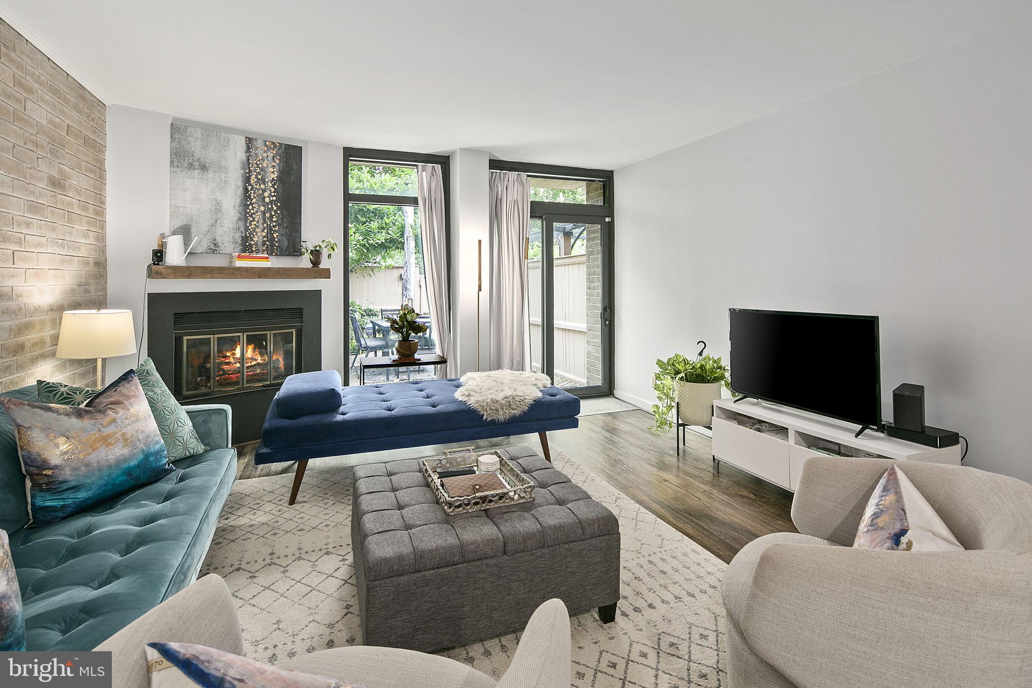 361 N Street Southwest, Unit 361 Washington, DC 20024 - Photo 15 of 52 Fireplace offers a very cozy vibe!