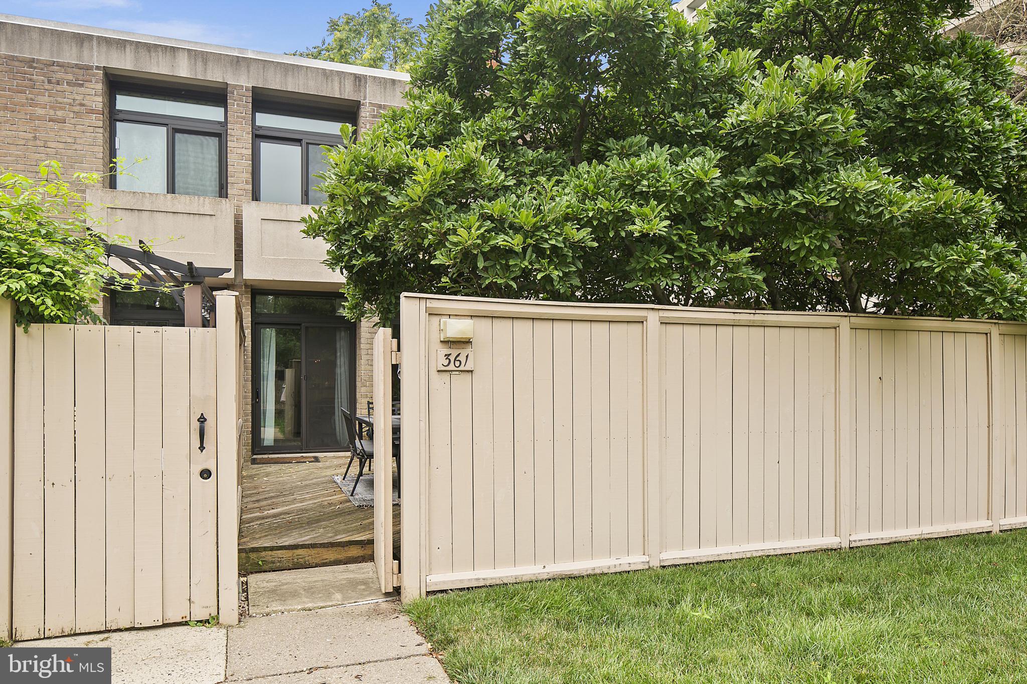 361 N Street Southwest, Unit 361 Washington, DC 20024 - Photo 38 of 52 Rear garden entrance