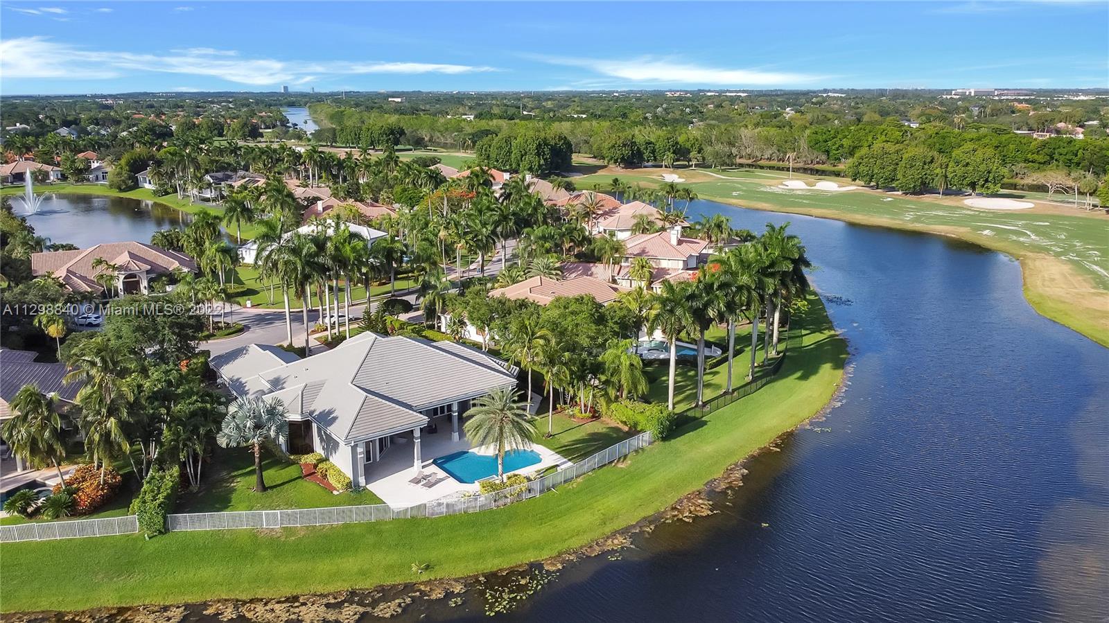 3088 Birkdale Drive Weston, FL 33332 - Photo 47 of 51 an aerial view of house with yard swimming pool and outdoor seating