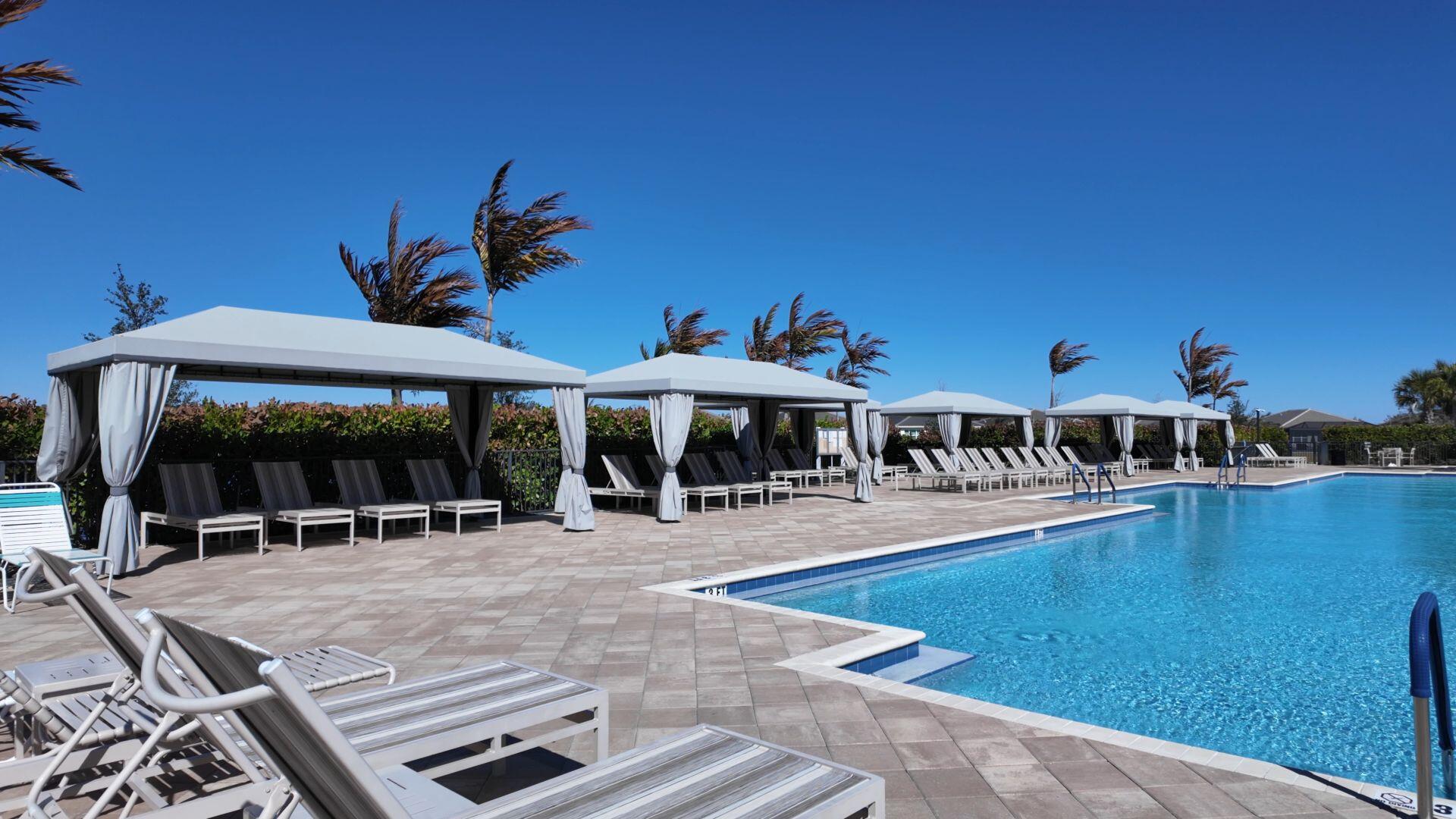 13246 Southwest Blue River Road Port St. Lucie, FL 34987 - Photo 51 of 61 Cabanas at the pool