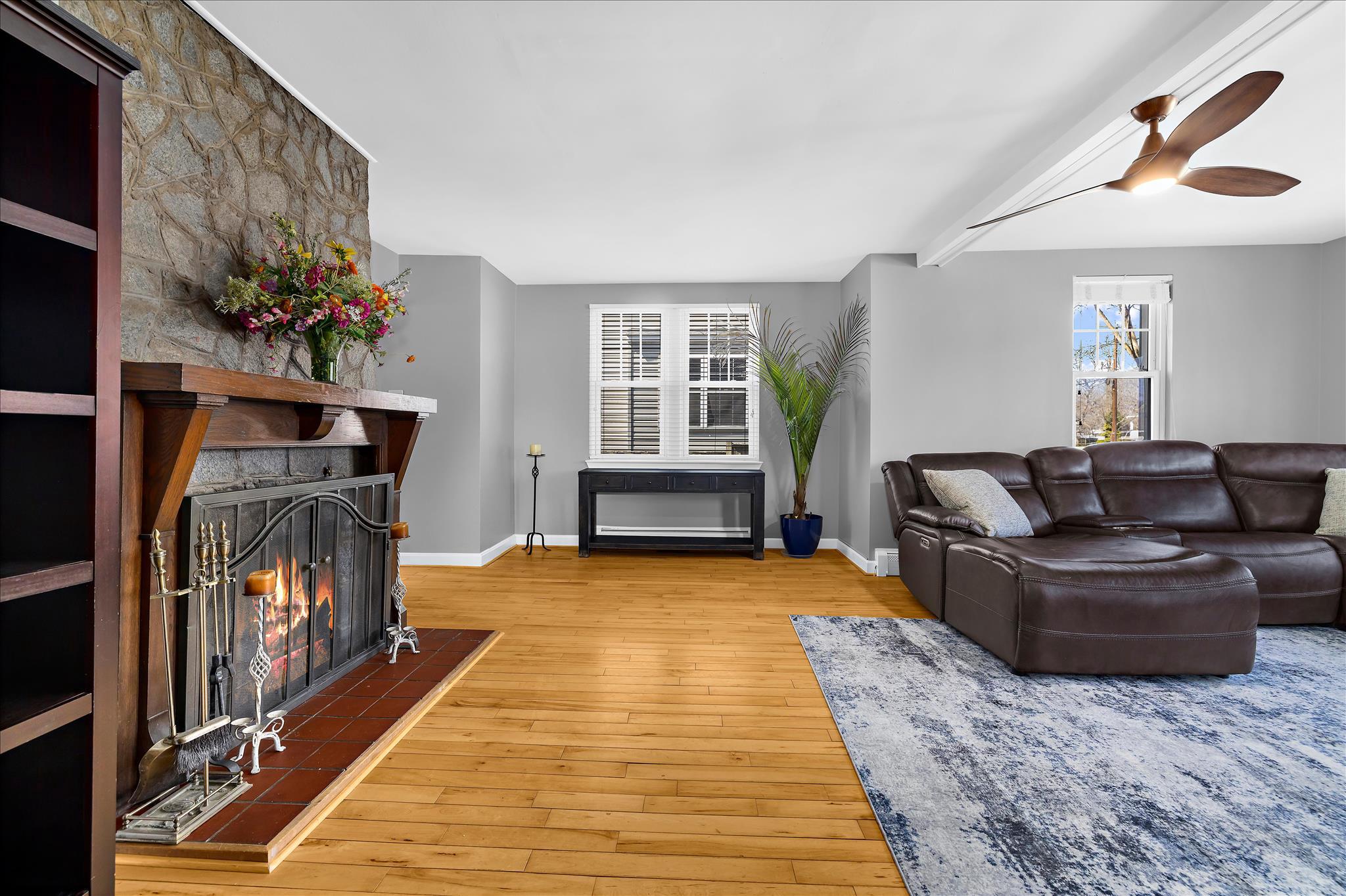 1217 Valley Road Pasadena, MD 21122 - Photo 11 of 76 Living Rom w/ Wood Burning Fireplace