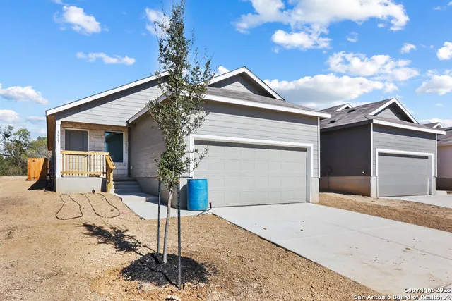 a view of a house with a patio
