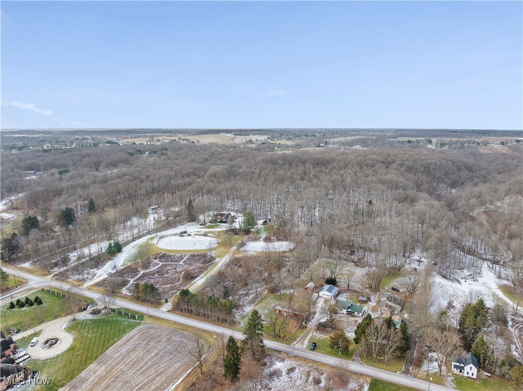 7014 River Styx Road Medina, OH 44256 - Photo 46 of 49 Aerial view of property and surrounding area featuring a forest
