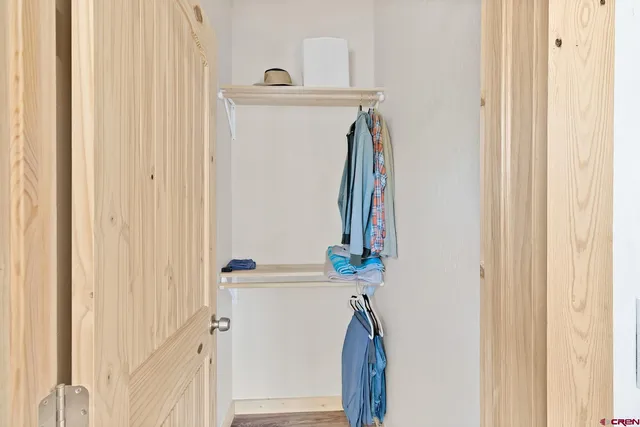 a view of a closet