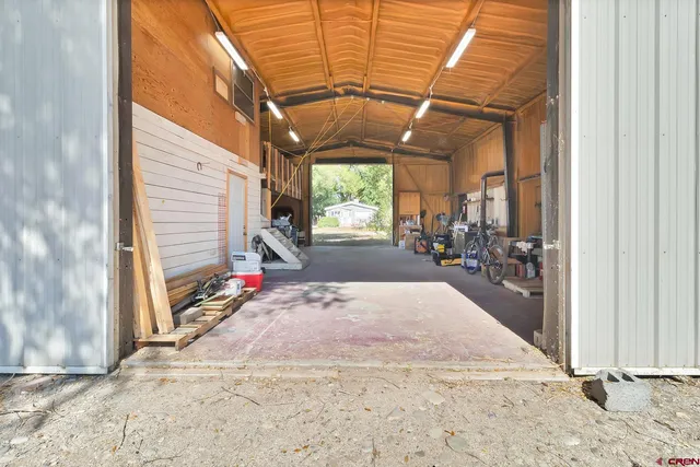 a backyard of a house