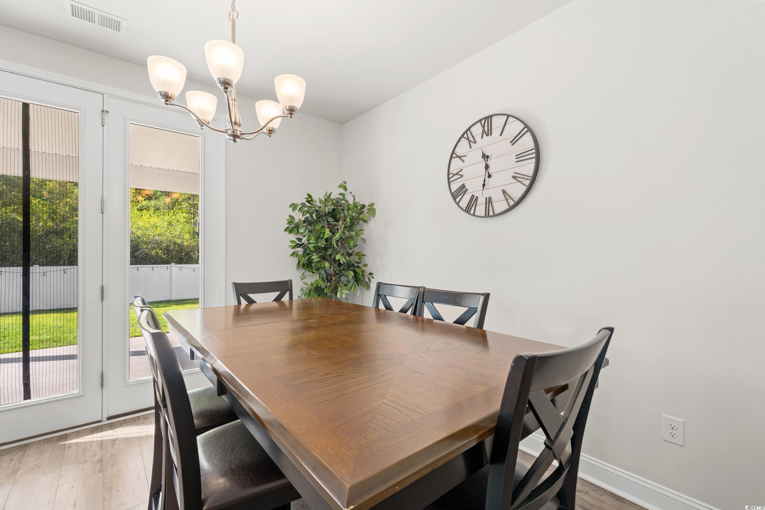 1087 Baker Creek Loop Myrtle Beach, SC 29579 - Photo 4 of 37 Dining area with baseboards, visible vents, a nota