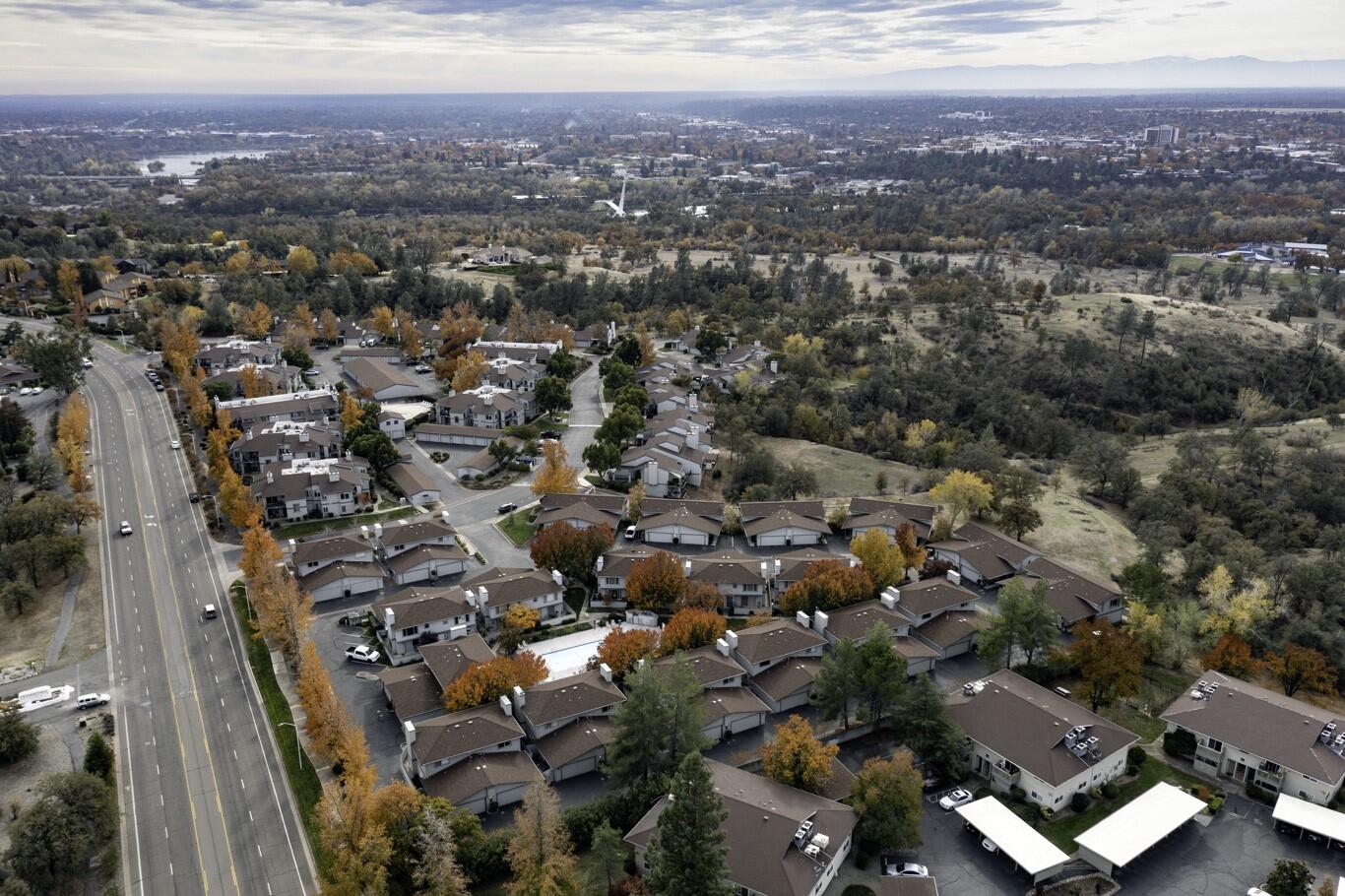 200 Ridgetop Drive, Unit 36 Redding, CA 96003 - Photo 22 of 24 an aerial view of residential houses with city view