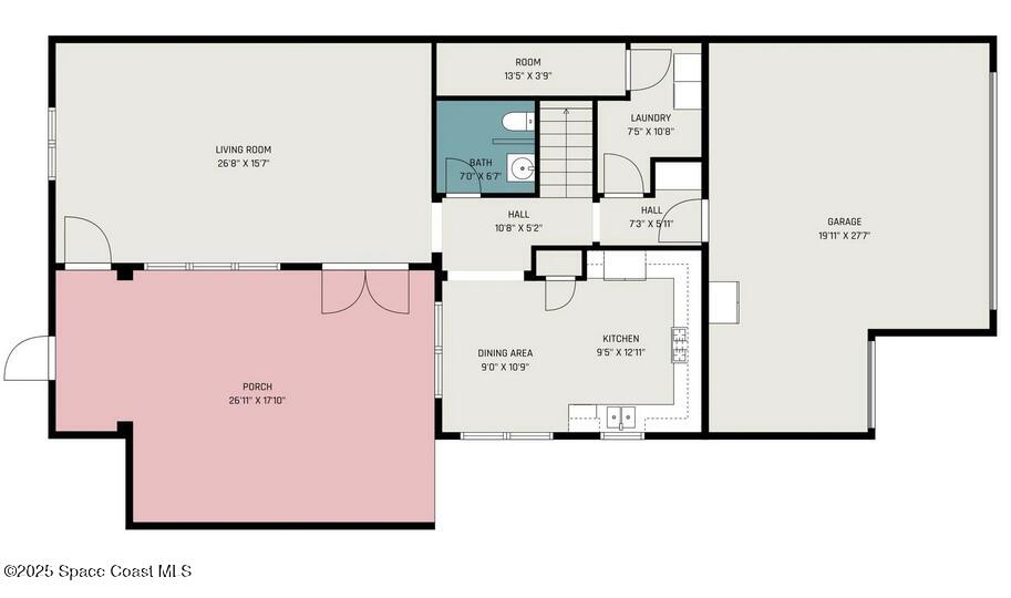 8830 Napolo Drive Melbourne, FL 32940 - Photo 35 of 36 a picture of a bathroom with a shower and a mirror