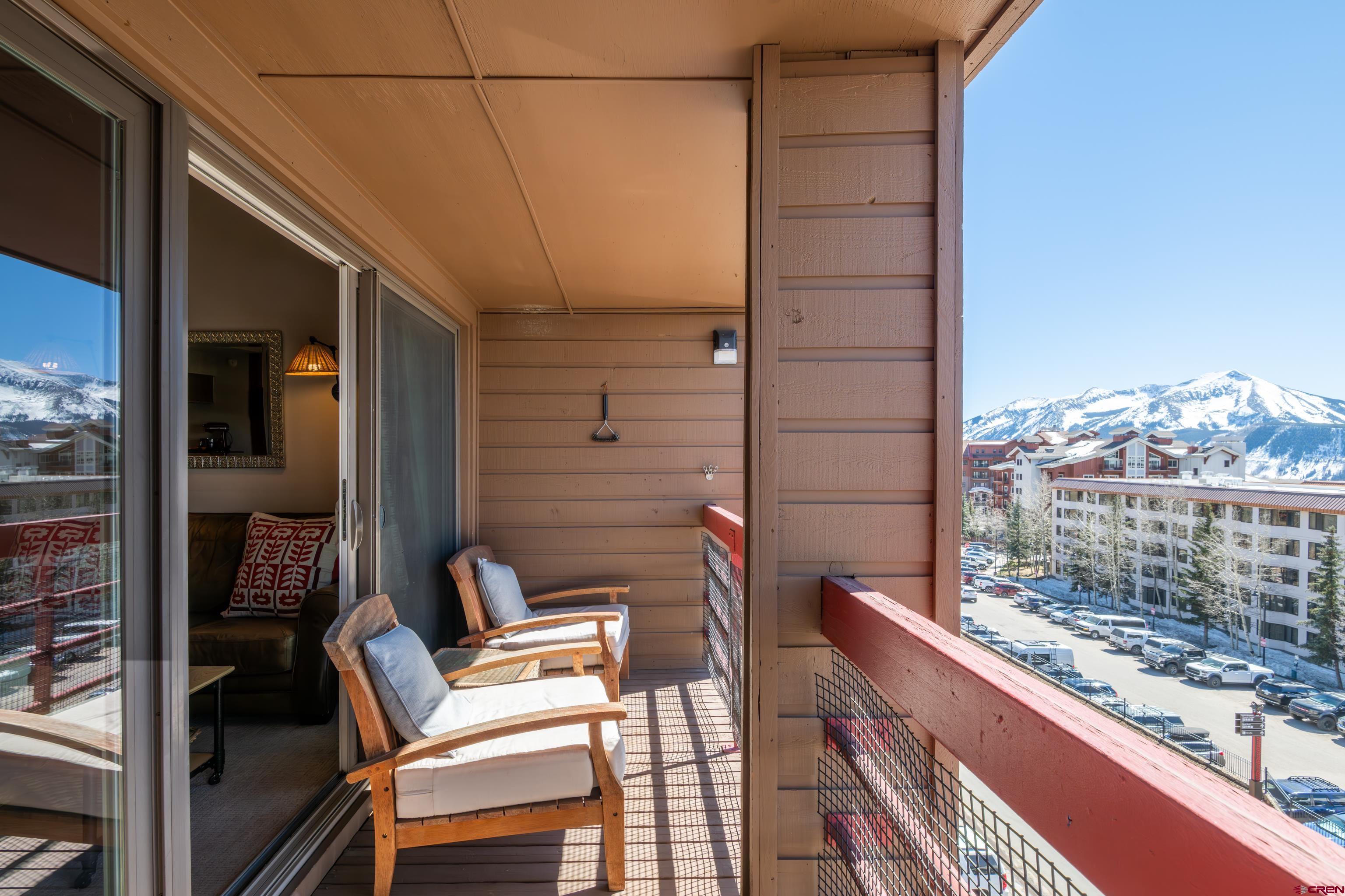 25 Emmons Road, Unit 41 Crested Butte, CO 81225 - Photo 11 of 45 a view of balcony with a couple of chairs