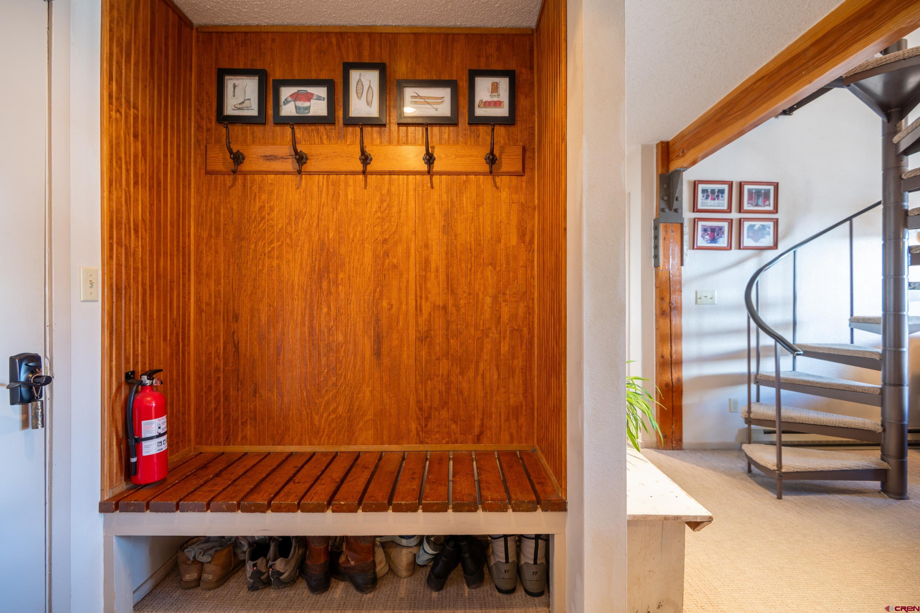 25 Emmons Road, Unit 41 Crested Butte, CO 81225 - Photo 3 of 45 a view of a porch with wooden floor and stairs