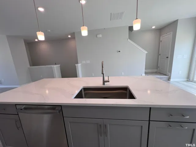 a view of a sink and a mirror