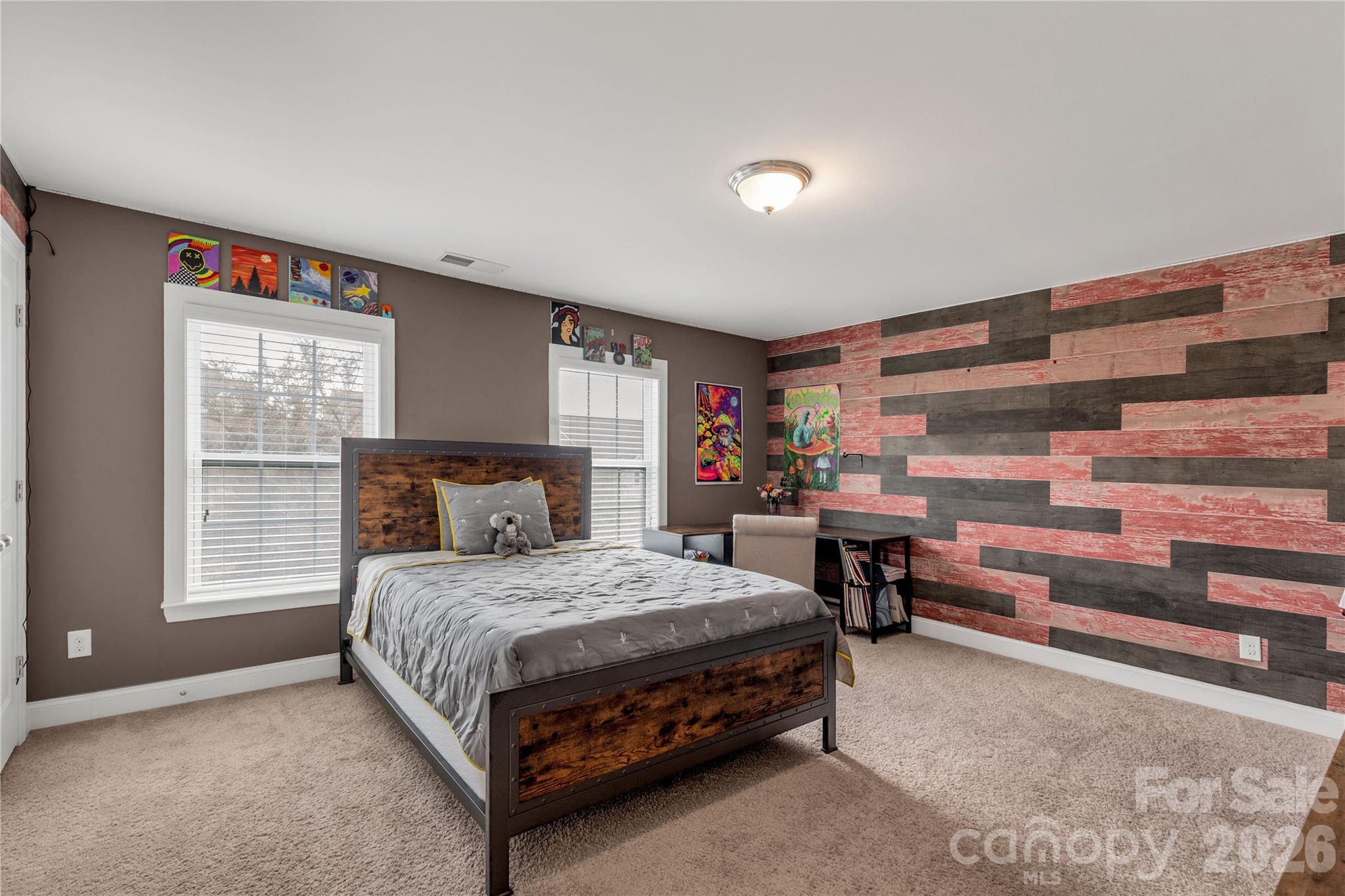 1372 Rainier Drive Fort Mill, SC 29708 - Photo 31 of 48 a bedroom with a bed and large window