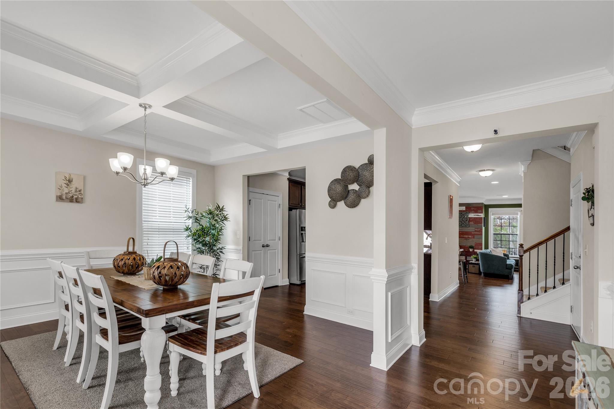1372 Rainier Drive Fort Mill, SC 29708 - Photo 6 of 48 a view of a dining room with furniture and wooden floor