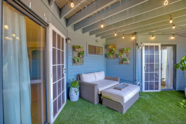 a view of a yellow room with chair