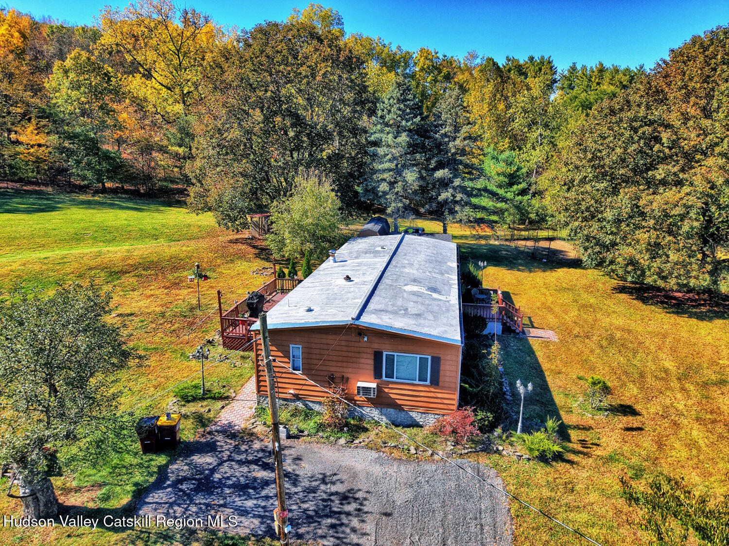 626 Bross Street Cairo, NY 12413 - Photo 63 of 78 an aerial view of a house with a yard and lake view