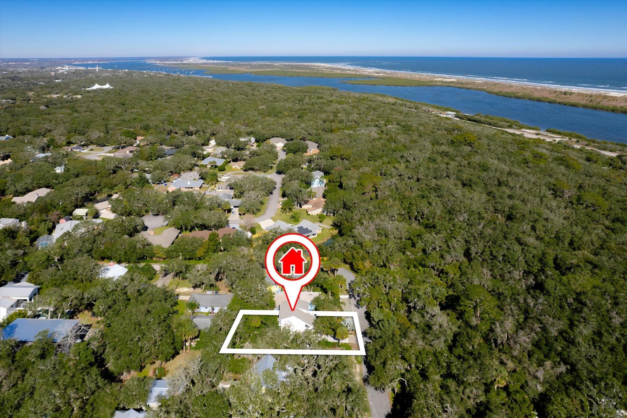1685 Santander Street St. Augustine, FL 32080 - Photo 44 of 48 a view of a street with a city view