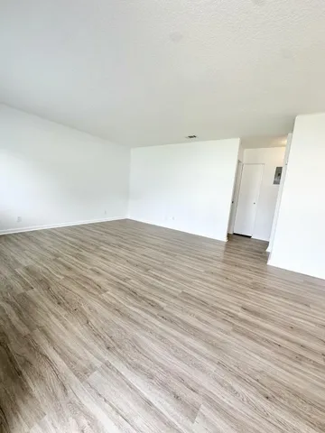 wooden floor in a room