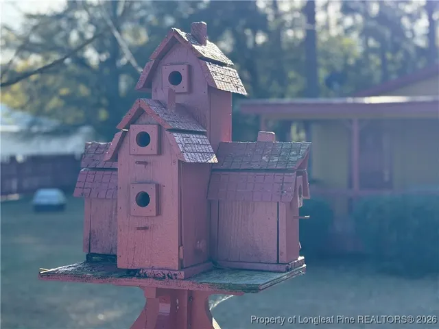 a view of a wooden door of a house