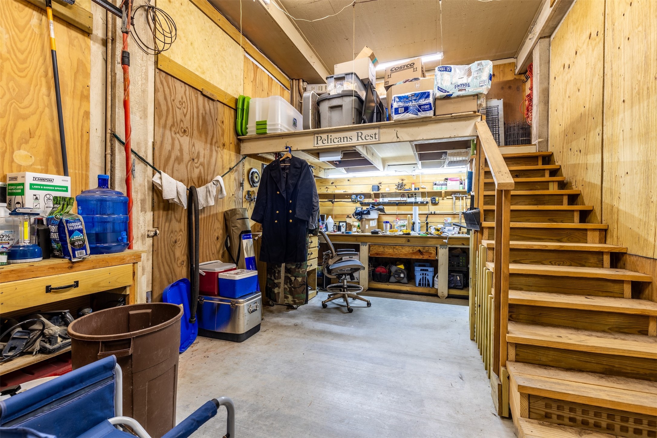 2383 Sandpiper Crystal Beach, TX 77650 - Photo 31 of 39 Inside the garage being used as a workshop and storage space.