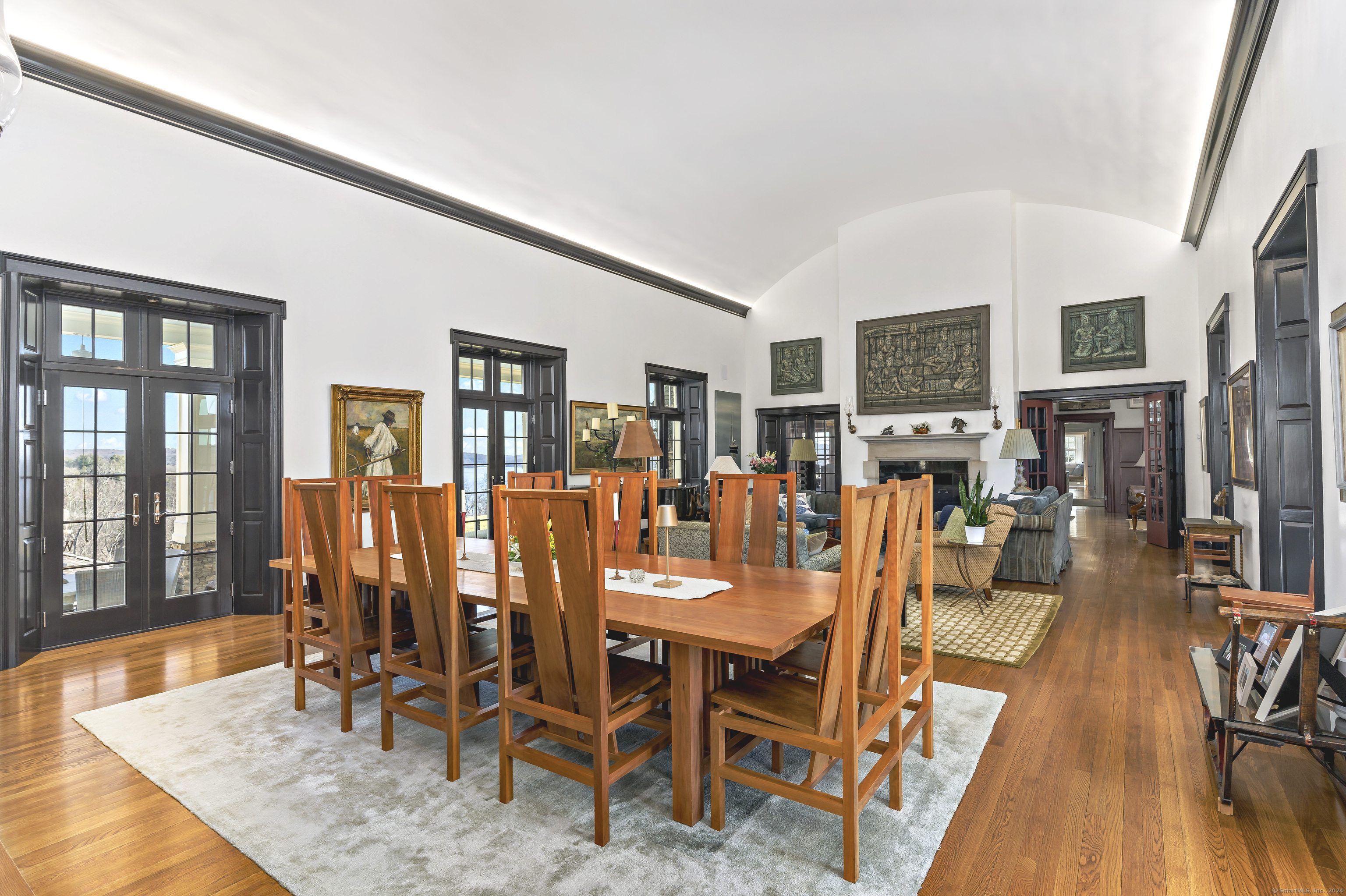 153 Ferry Road Lyme, CT 06371 - Photo 15 of 32 a dining room with furniture and wooden floor