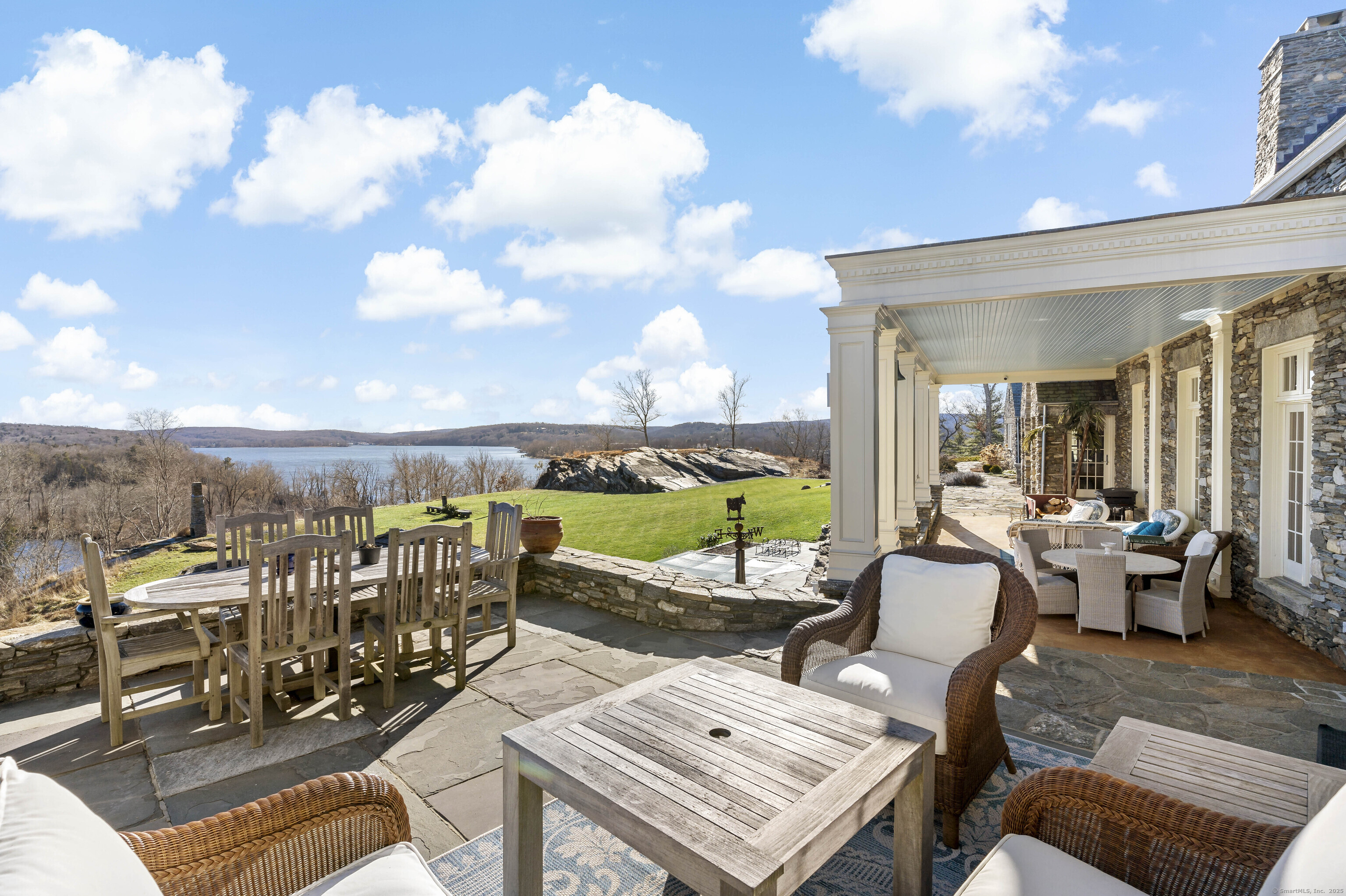 153 Ferry Road Lyme, CT 06371 - Photo 28 of 32 a view of a terrace with furniture