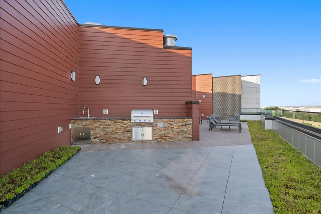 a view of a city with tall buildings