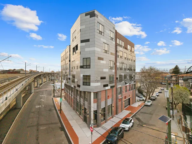 a front view of a building